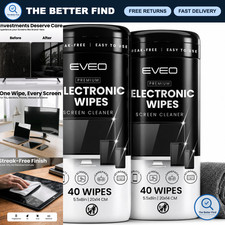 Streak-Free Electronic Screen Cleaner Wipes 80 Count - TV, Laptop, iPhone, iPad, picture