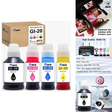 Printers Jack Compatible Canon GI-20 GI20 Refill Ink Bottles Kit Canon PIXMA picture