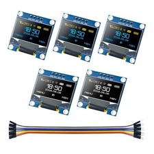 5 Pcs 0.96 Inch OLED I2C IIC Display Module 12864 128x64 Pixel SSD1306 Mini -... picture