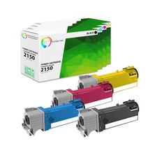 TCT 4PK 2150 Color Laser Toner Cartridge Set For Dell 2150 2155 2150cn 2155cdn picture