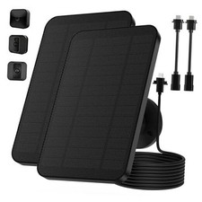 2 Pack Solar Panel for Blink Camera - 4W Waterproof Charger - 360° Adjustable picture