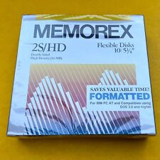 Sealed Memorex 2S/HD Double Sided High Density  Flexible Disks. 10 Pack picture