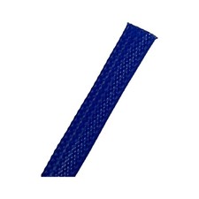 PET Expandable Braided Sleeving 1-3/4” Inch 100’ Ft - Blue picture