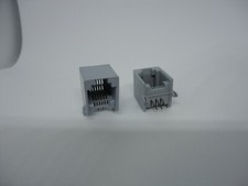 2Pcs Phone RJ11 Port Jack Modular Connector Telephone PCB DIP 6Pins 6P6C Housing picture