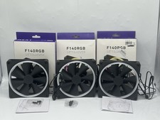 SET OF 3 NZXT F140 RGB Fluid Dynamic Bearing 140mm Case Fan - Black picture