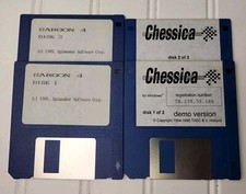 Sargon 4 Chess 1989+ Chessica  IBM Software PC Game Rare 3.5