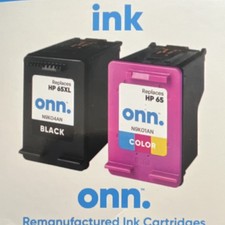 onn Ink Cartridges for HP 65XL & 65 Black and Color Inkjet picture