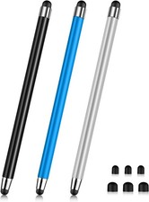 Stylus (3 Pcs), 2-in-1 Pen for Touch Screen, High Silvery/Blue/Black picture