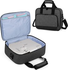 Projector Case, with Accessories Storage Pockets, Medium(13.75x10.5x4.5In) Black picture