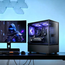 Gaming PC Desktop AMD Ryzen 5 3500X DDR4 RX560 16G 512GB SSD Black WiFi 6, RGB  picture
