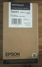 Epson Genuine Photo Black Inkjet Cartridge T6031 C13T603100 Pro 7800 9800 picture
