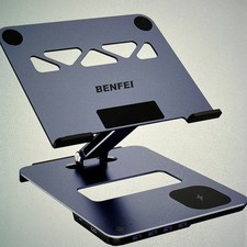BENFEI Multifunctional laptop Stand With docking Station with USB C 6in1 Station picture