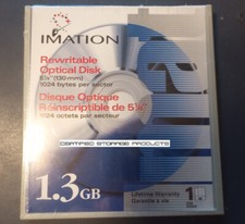 NEW IMATION 44019 MO 1.3GB Read/Write R/W 1024bps 92280T Optical Disk Rewritable picture