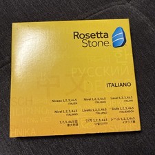 Rosetta Stone Italian Ver. 4 Level 1-5 Italiano Language CD PC Set No Headphones picture