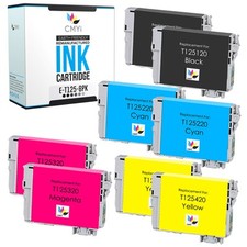 CMYi 8PK Compatible T125 Ink Cartridges for Epson Stylus NX125 NX127 NX130 NX625 picture