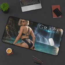 Grace Ashcroft Gaming Mouse Pad, Extended Desk Mat, Gamer Room Decor picture