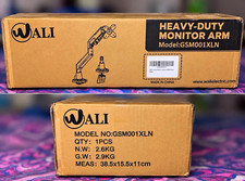 WALI GSM001XLN Single Monitor Desk Mount Arm 17-49in VESA Clamp/Grommet picture