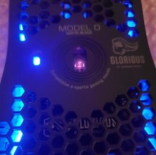 Glorious Model O Wired Optical Black Gaming Mouse, Customizable, BARELY-USED lT picture