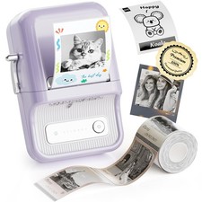 Label Maker, B21 Pro 300DPI HD Sticker Printer for Photos,Purple picture