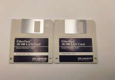 Vintage Linksys EtherFast 10/100 LAN Card Driver Software Floppy Disks Set picture