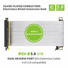 PCIe5.0 x16 Riser Cable GPU Extension Wire for ITX Chassis Mini Compact Case Wit picture