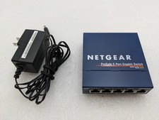 NETGEAR GS105 v3 ProSafe 5-Port Gigabit Ethernet Switch w/ AC Adapter Tested picture