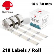 Phomemo 3 Rolls Clear Square 14 x 30 mm Transparent Self-Adhesive Thermal Label picture