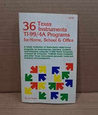 Vintage 36 Texas Instruments TI-99/4A Programs Home School Office Book picture