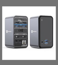 TobenONE USB C Laptop Docking Station Dual Monitor, 15-in-1 USB C Dock with D picture