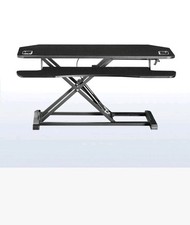VIVO Black Height Adjustable Corner Desktop Monitor Riser 38