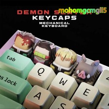 Demon Slayer Resin Keycap 4pcs Set Key Caps Collect Gift For Mechanical Keyboard picture