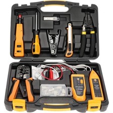 Professional Network Tool Kit 15 In 1 RJ45 Crimper Tool Cat 5 Cat6 Cable Tester picture