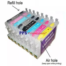 8pcs New T0591-T0599 refillable ink cartridge Fits For Epson Stylus Photo R2400 picture