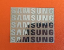 5 pcs Sticker for SAMSUNG Label Aufkleber Badge Logo 30mm x 6mm Chrome color picture