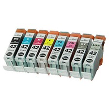 8PK Premium CLI-42 Ink Cartridges + chip for Canon Pixma Pro-100 Printer picture