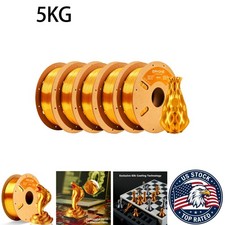 ERYONE Silk PLA Filament for 3D Printer 1.75mm Shiny 1kg - Silk Liquid Gold picture
