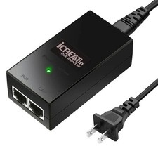 iCreatin Gigabit POE Plus+ Injector 802.3at 30W Power Over Ethernet up to 120 picture