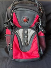 SwissGear Wenger Backpack Red Black Laptop Travel Hiking School Bag picture