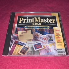 Vintage 1997 PrintMaster Gold Bonus Pack Version 4.0 Software picture