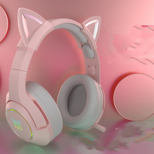 Head-Mounted Gaming Gaming Cute Girls Wired Computer Headset picture