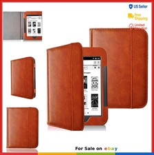 Folio Case for Nook Simple Touch Glowlight 6 Inch PU Leather Brown picture