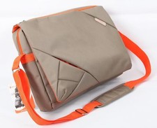 Bipra 15.6 Inch Laptop Messenger Bag Grey/Orange Design picture