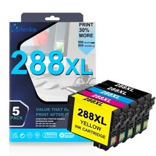 288XL Ink Cartridges 5PK (2BK/C/M/Y) for Epson XP-340 XP-330 XP-446 XP-440  picture