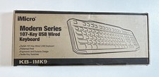 NEW Modern Series USB Keyboard iMicro KB-IMK9 107-Key Wired (English) picture