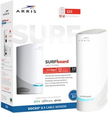 ARRIS S33 SURFboard DOCSIS 3.1 Multi-Gigabit Cable Modem 2.5 Gbps Ethernet Port picture