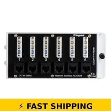 Legrand OnQ 6 Port Cat 6A Network Patch Panel - Black picture