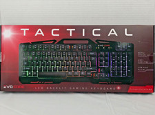 Gaming Keyboard LED Backlight RGB Tactical by Evo Core NEW IN BOX picture
