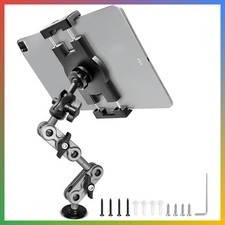 Aluminum Heavy Duty Drill Base Tablet Holder Car Mount Dashboard, 14.2“ Long picture