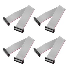 MECCANIXITY 4 Pcs IDC Flat Ribbon Cable, 2mm Pitch 24mm Width x 20cm picture