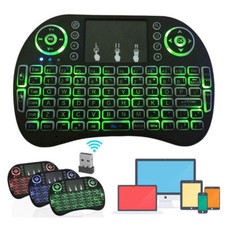 Mini 3 Backlit i8 2.4GHz Wireless Keyboard for Respberry LG TV Box Android PC picture